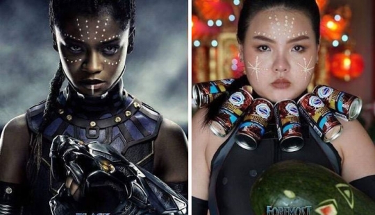 Gordita en secreto y comestibles cosplay