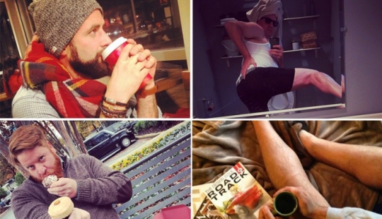 Guys parody girls on Instagram