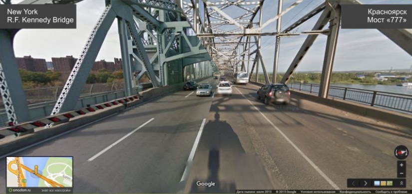 Hemos conectado las calles de Krasnoyarsk y Nueva York. Mira lo que pasó!