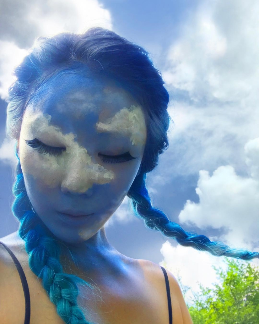 Hermosas quimeras: maquilladora de Corea explota el cerebro con ilusiones ópticas de maquillaje