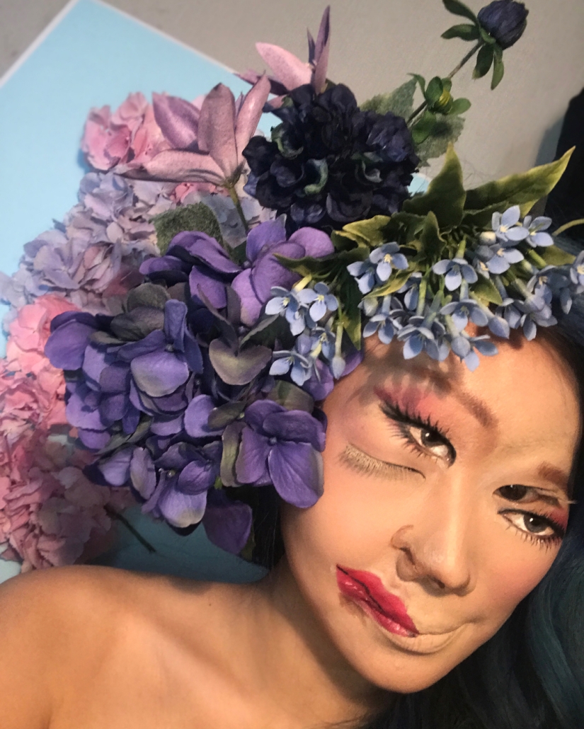 Hermosas quimeras: maquilladora de Corea explota el cerebro con ilusiones ópticas de maquillaje