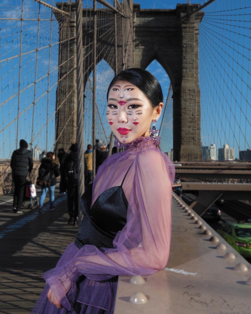 Hermosas quimeras: maquilladora de Corea explota el cerebro con ilusiones ópticas de maquillaje