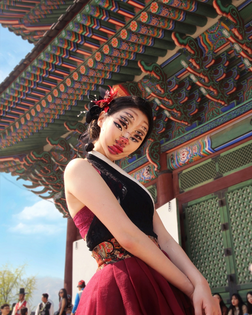 Hermosas quimeras: maquilladora de Corea explota el cerebro con ilusiones ópticas de maquillaje