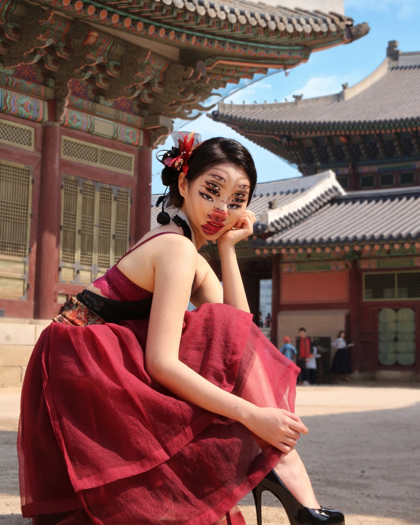 Hermosas quimeras: maquilladora de Corea explota el cerebro con ilusiones ópticas de maquillaje