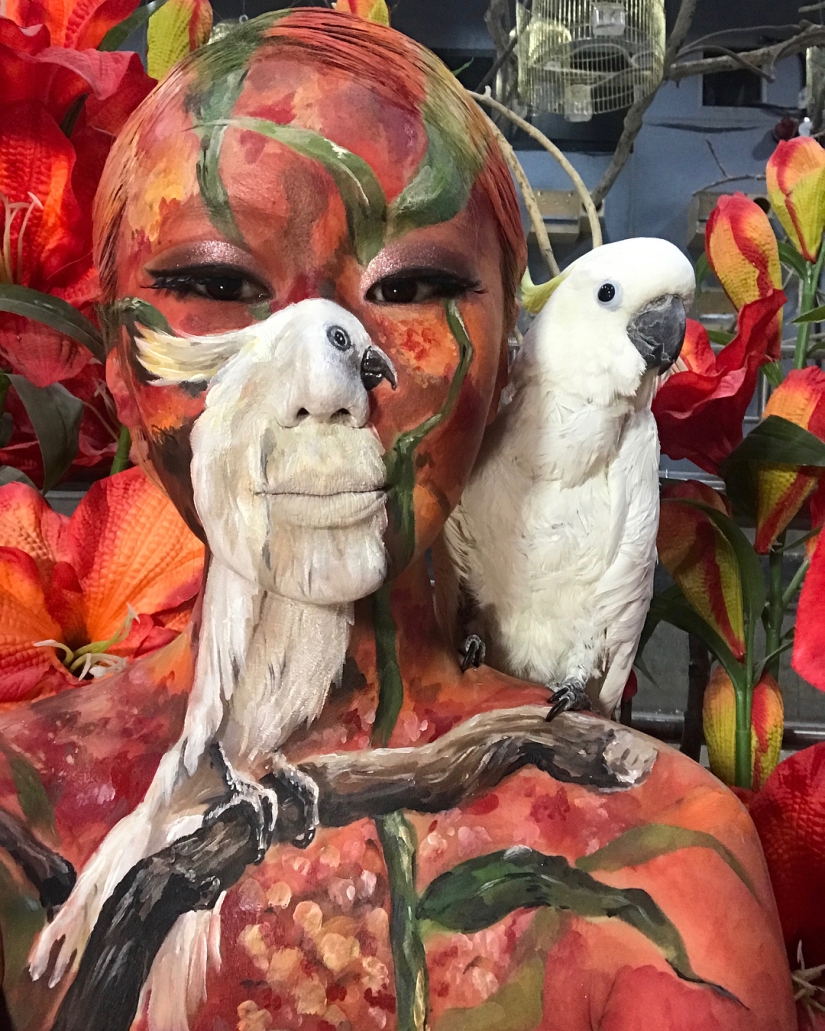 Hermosas quimeras: maquilladora de Corea explota el cerebro con ilusiones ópticas de maquillaje