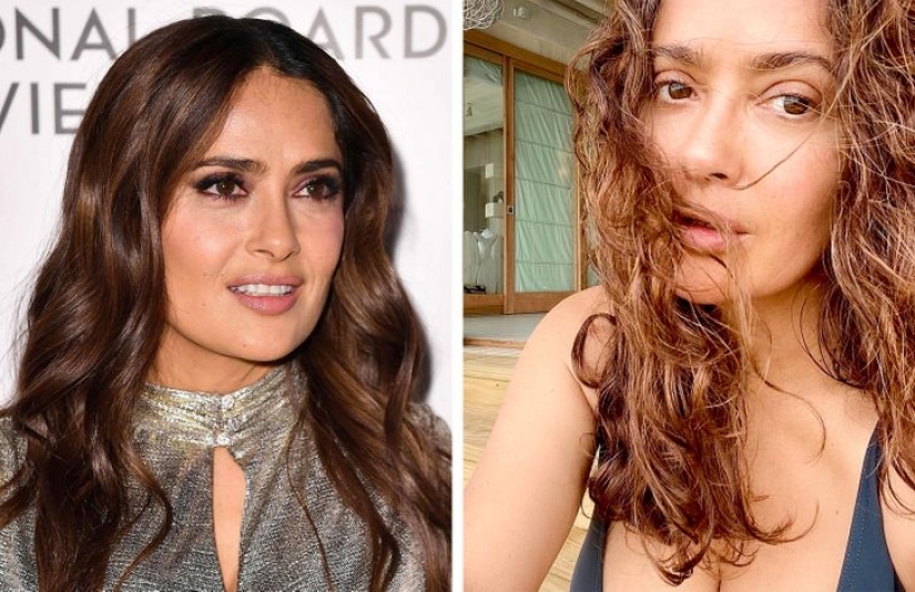 How 15 celebrities look in professional and home photos without filters