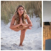 How an Italian woman helps to cope with stress with the help of "naked" yoga