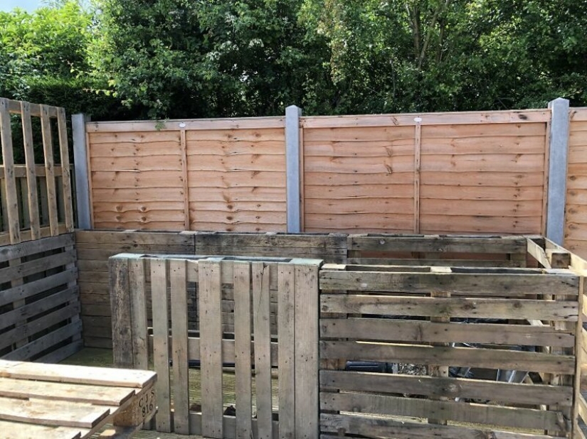 How to make a stylish garden bar in the country from wooden pallets