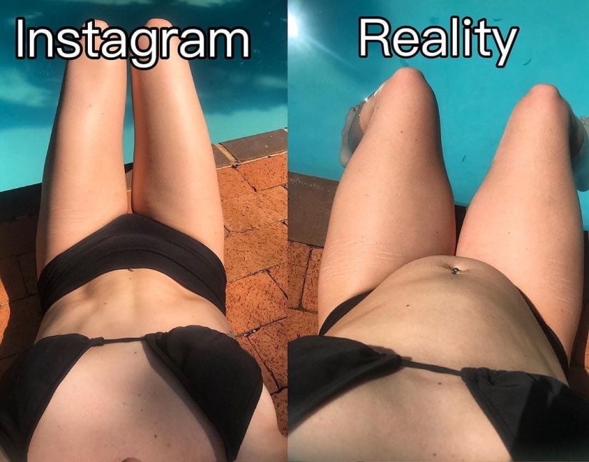 How we are deceived on Instagram: 25 examples of an honest fitness blogger