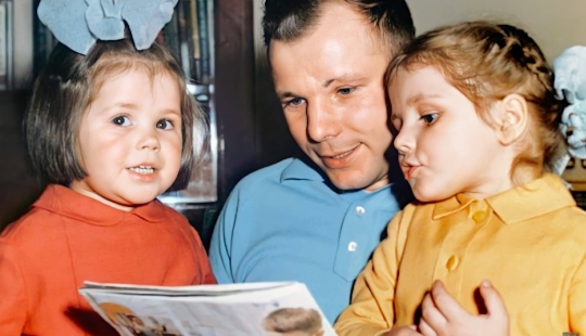 How were the fates of Gagarin's children and grandchildren
