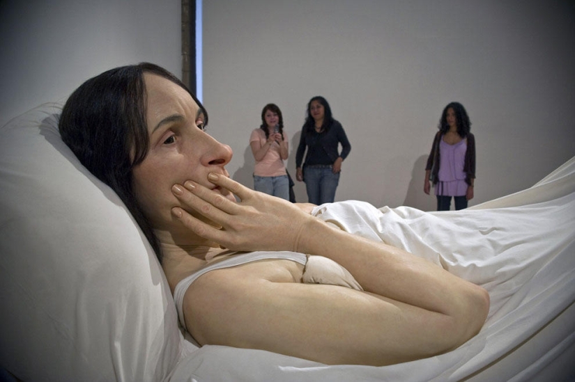 Hyperrealistic sculptures by Ron Mueck