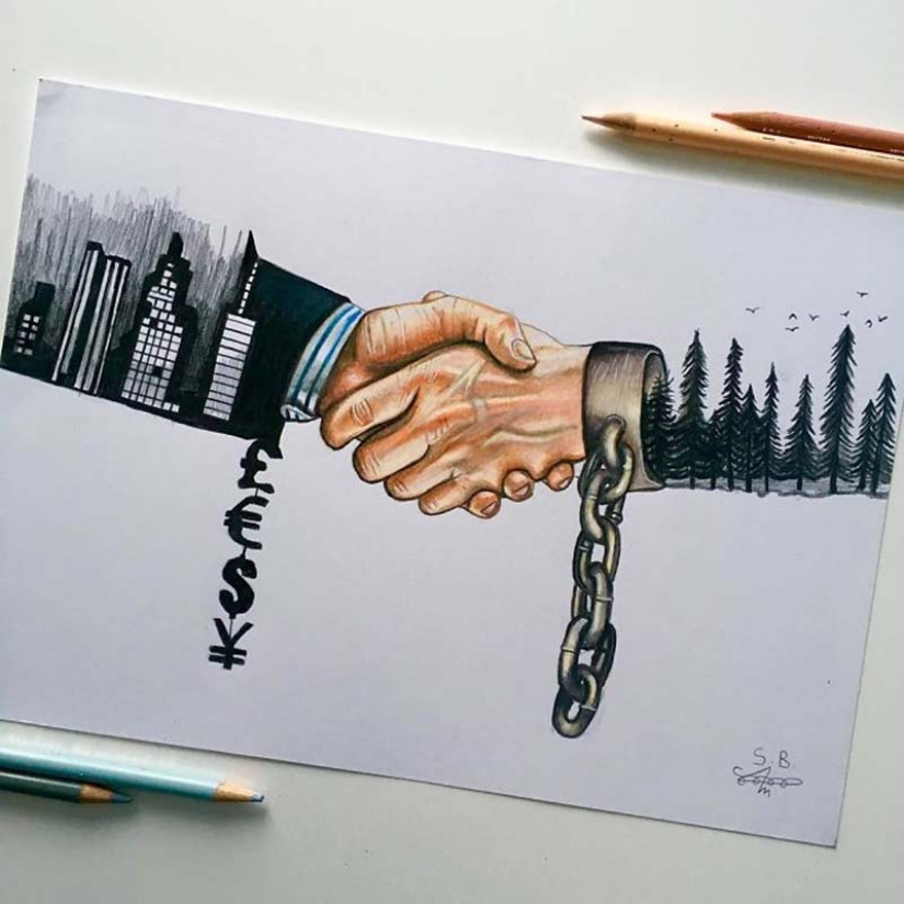 Ilustraciones duras pero honestas sobre cómo nos afectan las redes sociales