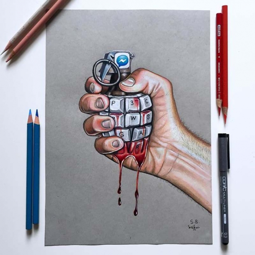 Ilustraciones duras pero honestas sobre cómo nos afectan las redes sociales