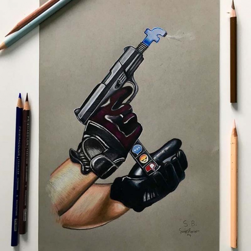 Ilustraciones duras pero honestas sobre cómo nos afectan las redes sociales