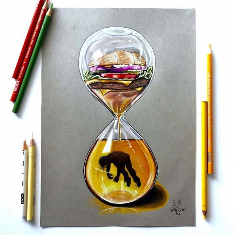 Ilustraciones duras pero honestas sobre cómo nos afectan las redes sociales