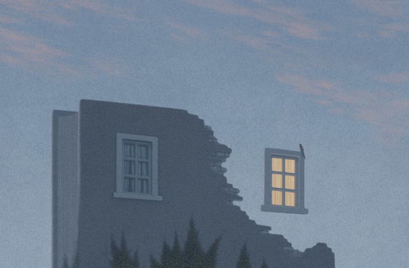 Ilustraciones surrealistas para amantes de los libros Ilustraciones surrealistas para amantes de los libros