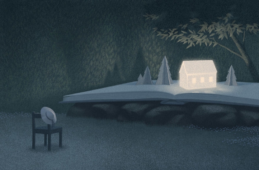 Ilustraciones surrealistas para amantes de los libros Ilustraciones surrealistas para amantes de los libros