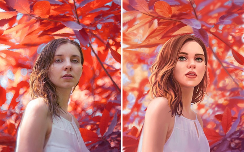 "I'm an artist, I see it that way!": 16 talented illustrators redraw portraits of girls