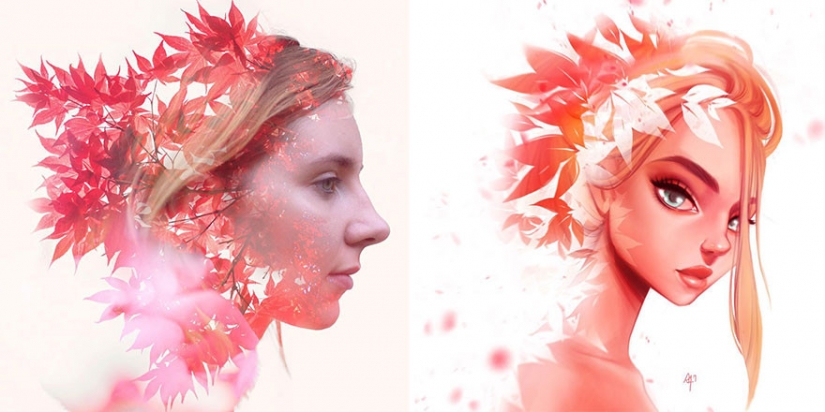 "I'm an artist, I see it that way!": 16 talented illustrators redraw portraits of girls