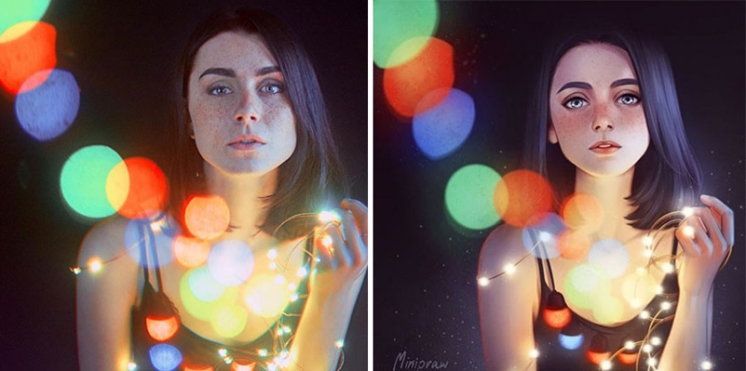 "I'm an artist, I see it that way!": 16 talented illustrators redraw portraits of girls