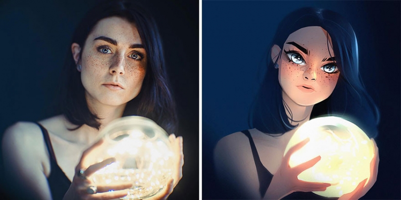 "I'm an artist, I see it that way!": 16 talented illustrators redraw portraits of girls