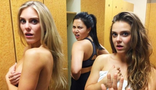 In the Czech Republic uncovered a gang of lesbians who was active in the women's locker room
