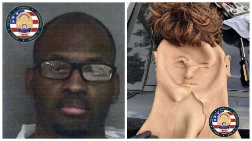 In the United States, a black robber was caught masquerading as a white man In the United States, a black robber was caught masquerading as a white man