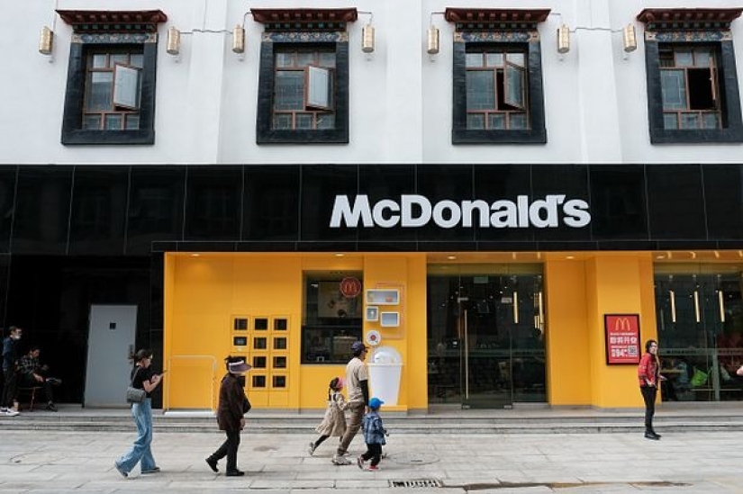 In Tibet, a McDonald's was opened at an altitude of 3700 m above sea level In Tibet, a McDonald's was opened at an altitude of 3700 m above sea level