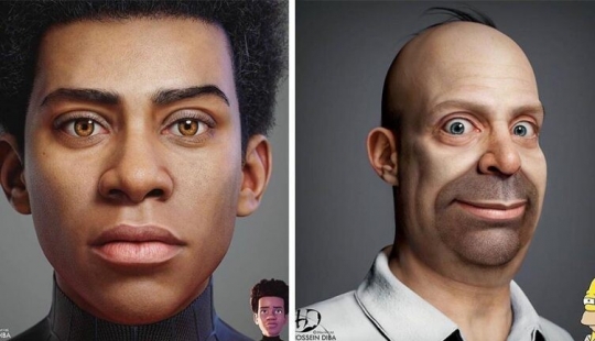 Increíblemente realista y un poco espeluznante personajes de la cultura pop por Hossein Diba Increíblemente realista y un poco espeluznante personajes de la cultura pop por Hossein Diba