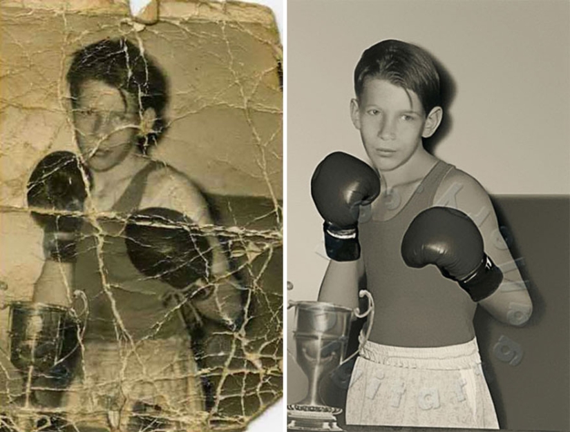 Incredible examples before and after restoring old photos from a Ukrainian retoucher