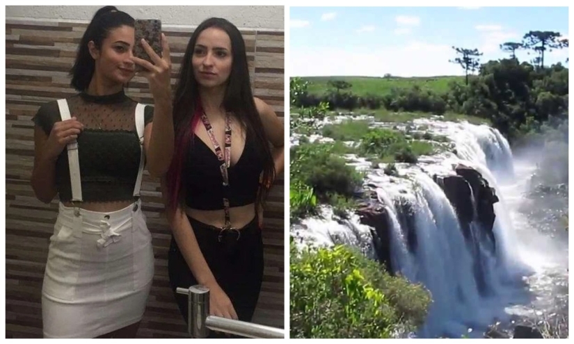 Inseparable friends from Brazil crashed to their deaths, falling into a waterfall from a height of 30 meters