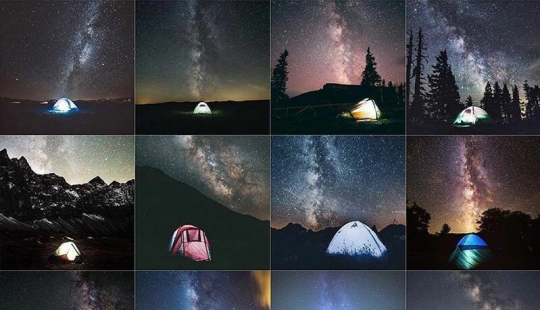 Instagram was flooded with identical photos