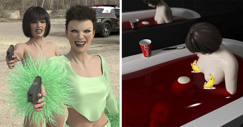 Irrealidad virtual en las impactantes pinturas 3D de Olga Fedorova