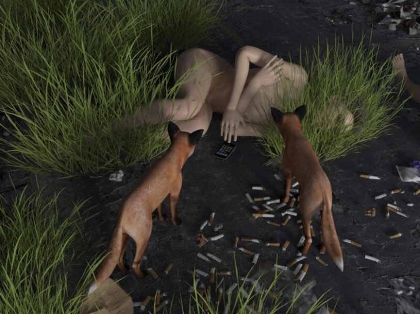 Irrealidad virtual en las impactantes pinturas 3D de Olga Fedorova