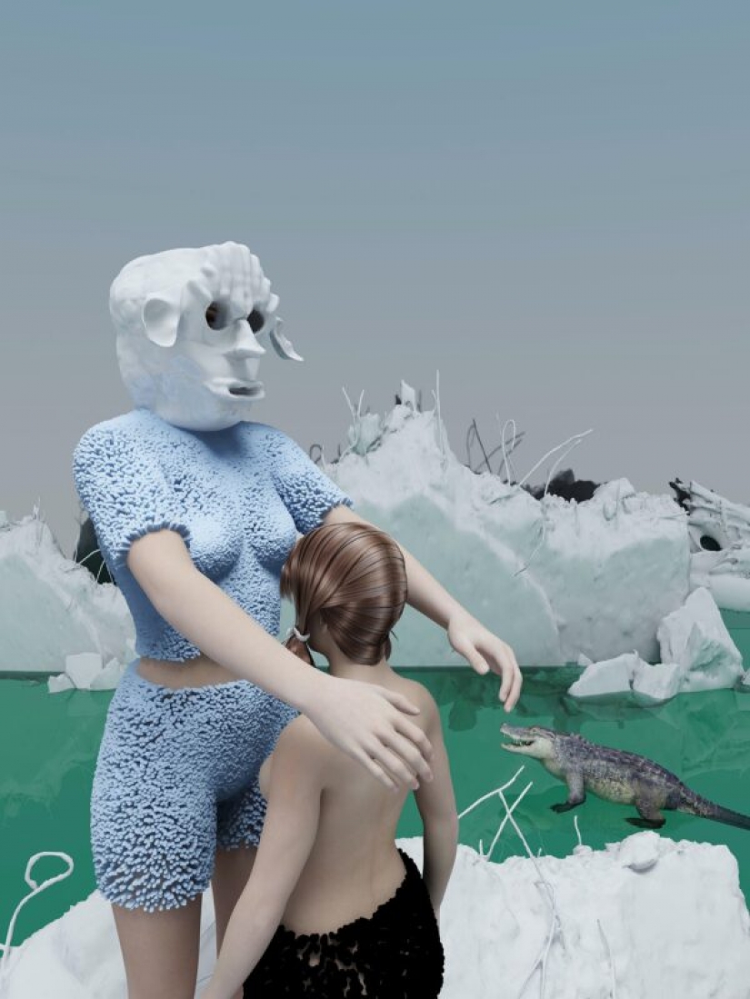 Irrealidad virtual en las impactantes pinturas 3D de Olga Fedorova