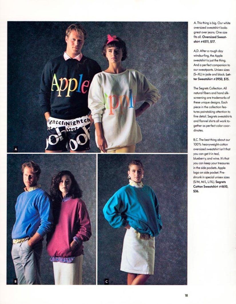 It turns out that without Steve Jobs in the 1980s, Apple was selling clothes