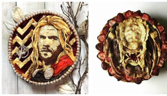It's a pity to even cut it: pop culture in pies