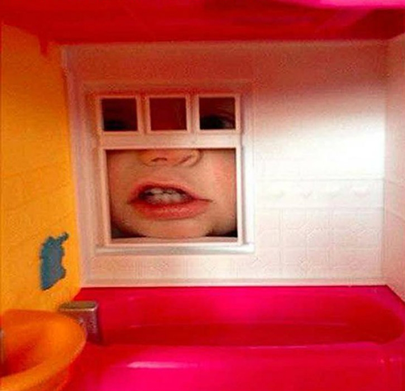 Kids are masters of doing weird stuff Kids are masters of doing weird stuff