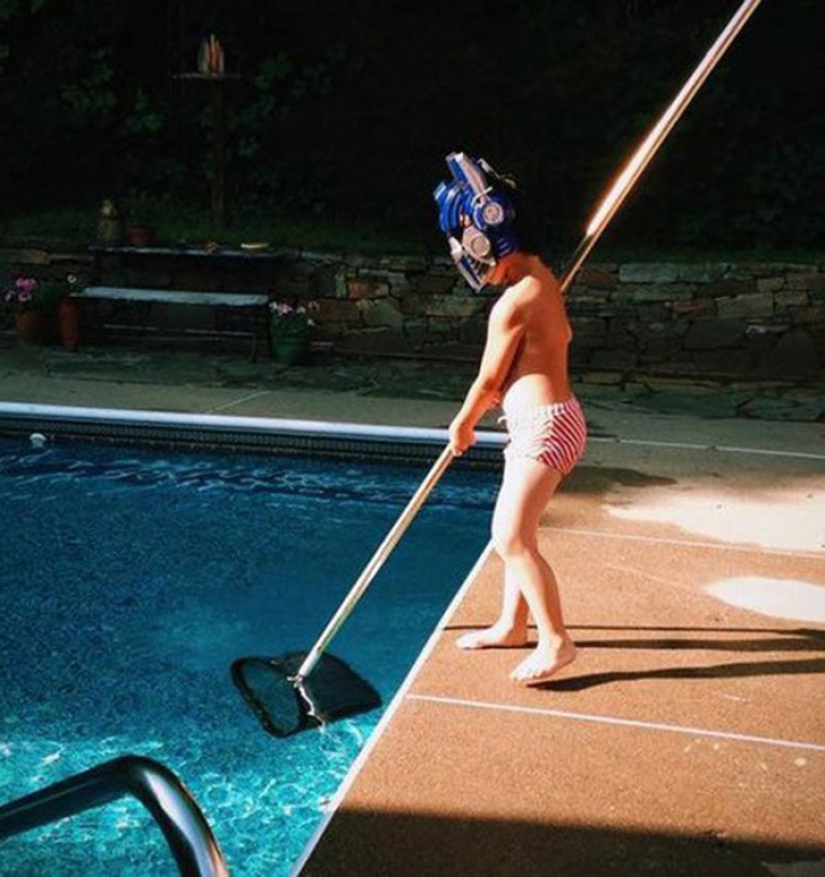 Kids are masters of doing weird stuff Kids are masters of doing weird stuff