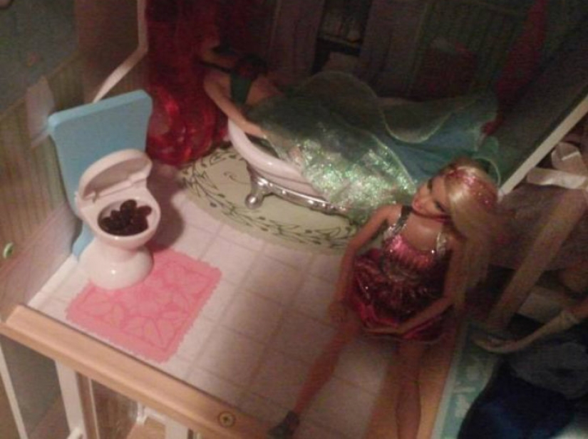 Kids are masters of doing weird stuff Kids are masters of doing weird stuff