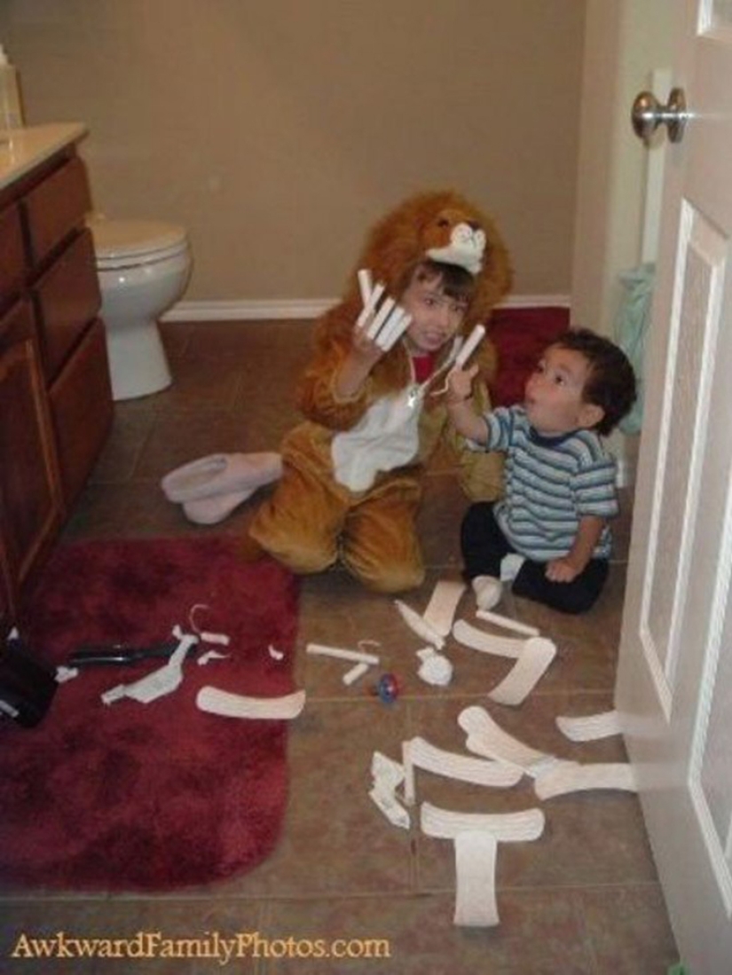 Kids are masters of doing weird stuff Kids are masters of doing weird stuff