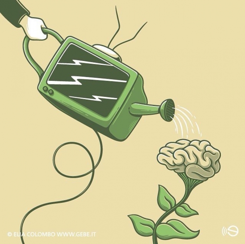 La amarga verdad sobre la vida moderna en las ilustraciones de italiano