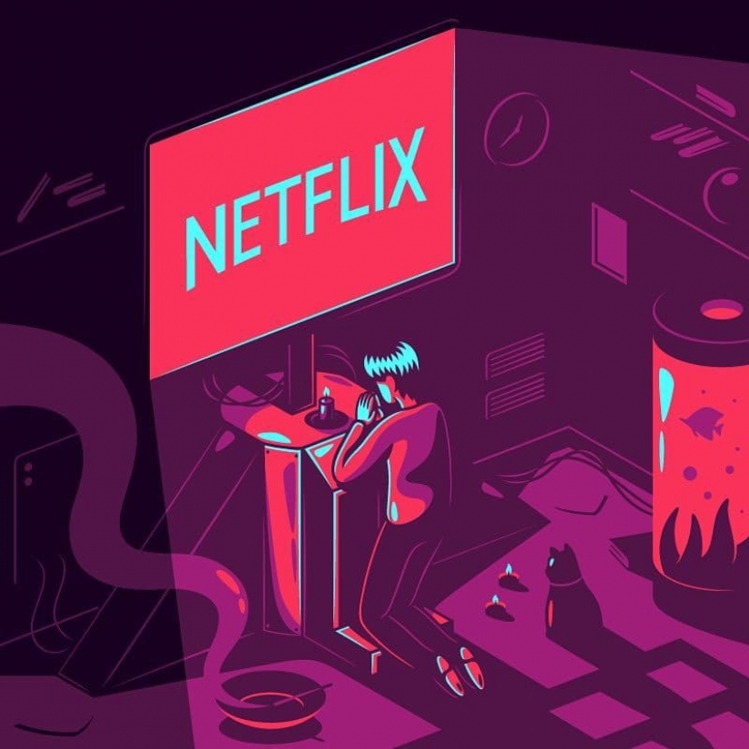 La amarga verdad sobre la vida moderna en las ilustraciones de italiano