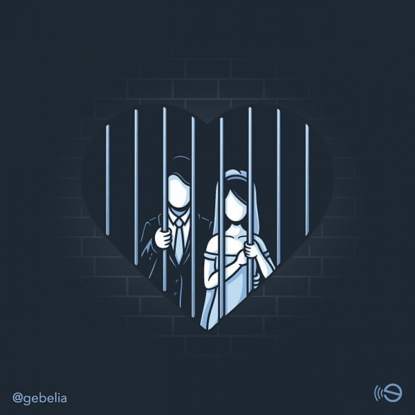 La amarga verdad sobre la vida moderna en las ilustraciones de italiano