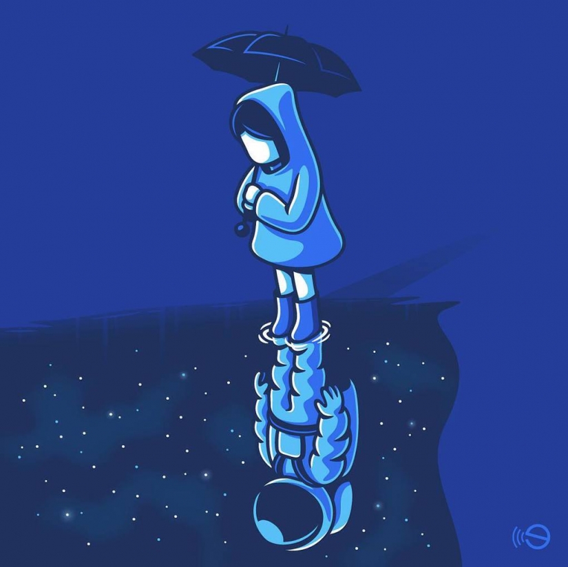 La amarga verdad sobre la vida moderna en las ilustraciones de italiano