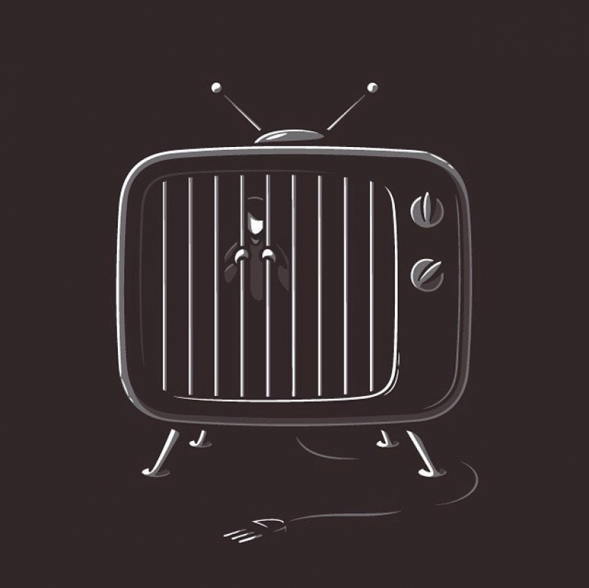 La amarga verdad sobre la vida moderna en las ilustraciones de italiano