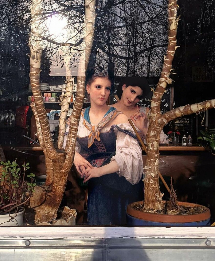 La ninfa en el asiento reservado y otros collages de Alexey Kondakov