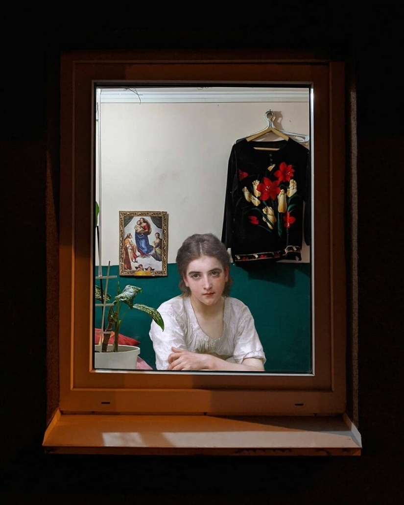 La ninfa en el asiento reservado y otros collages de Alexey Kondakov