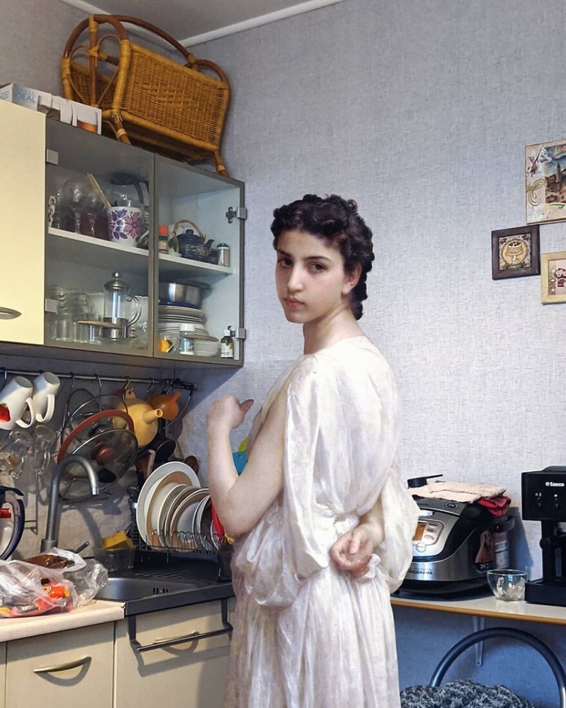 La ninfa en el asiento reservado y otros collages de Alexey Kondakov