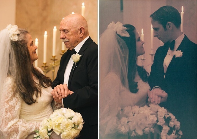 La pareja ganó el Internet con una sesión de fotos de los 50 años de aniversario de boda La pareja ganó el Internet con una sesión de fotos de los 50 años de aniversario de boda